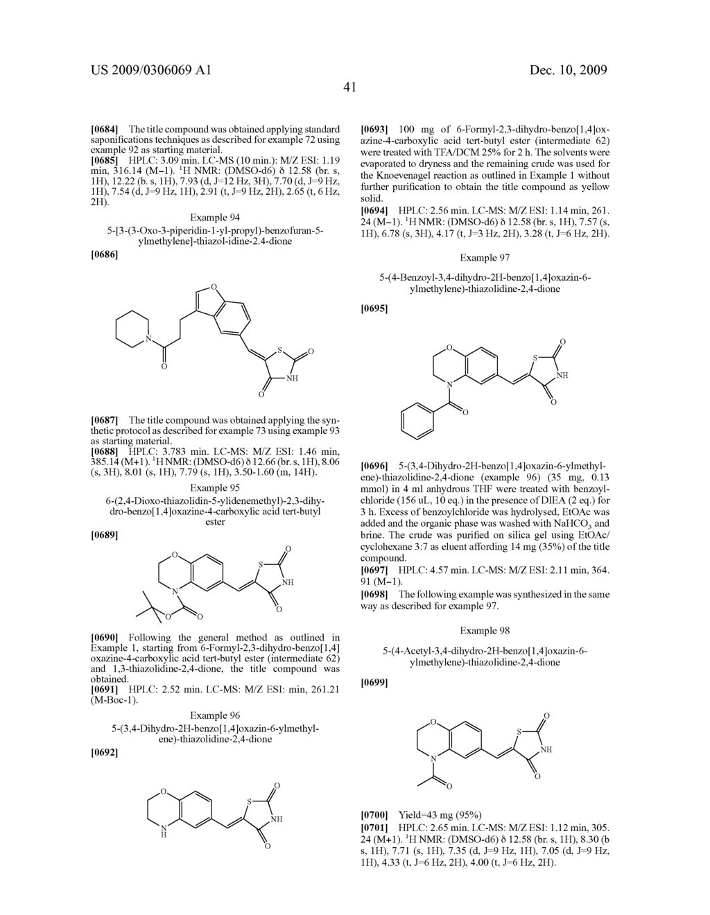 AZOLIDINONE-VINYL FUSED-BENZENE DERIVATIVES - diagram, schematic, and image 42