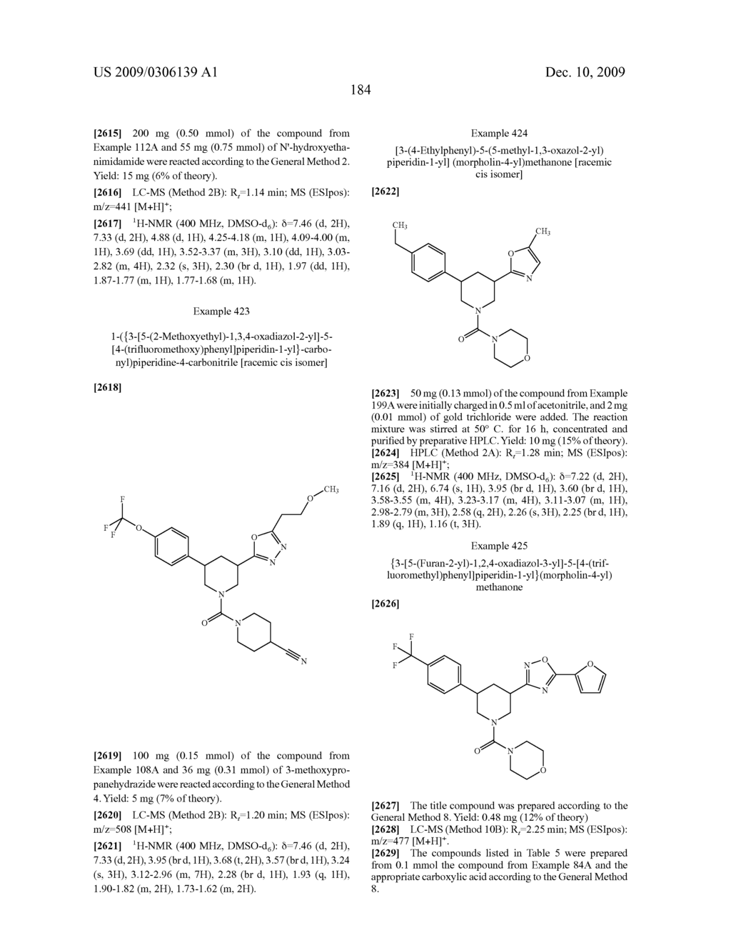 HETEROARYL-SUBSTITUTED PIPERIDINES - diagram, schematic, and image 185