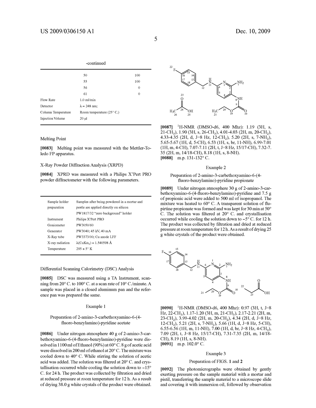 CARBOXYLIC ACID SALTS OF 2-AMINO-3-CARBETHOXYAMINO-6-(4-FLUORO-BENZYLAMINO)-PYRIDINE - diagram, schematic, and image 14