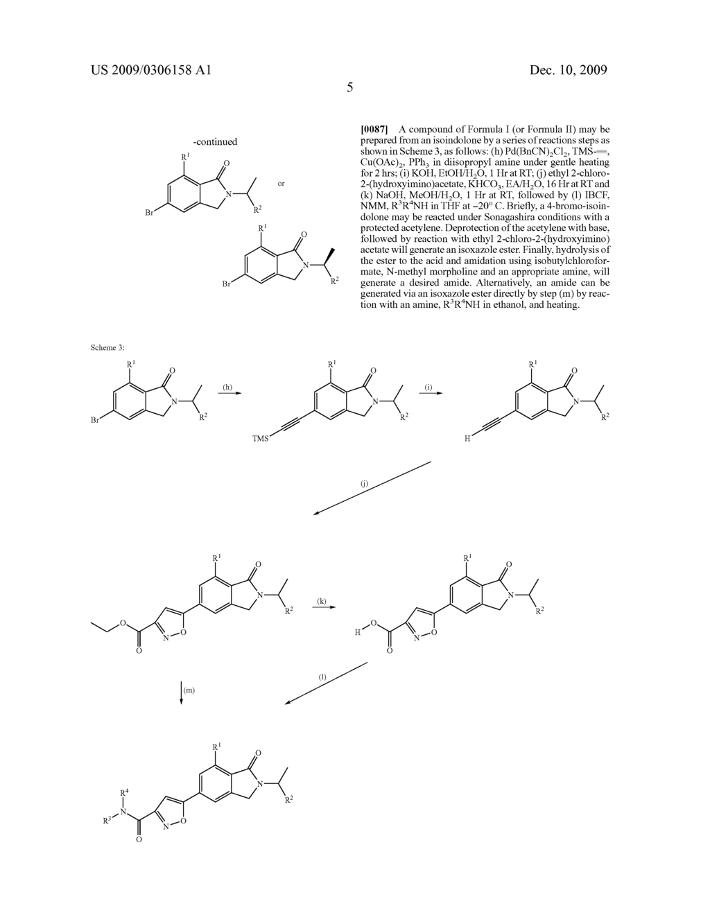 Metabotropic Glutamate Receptor Isoxazole Ligands and Their Use as Potentiators 286 - diagram, schematic, and image 06