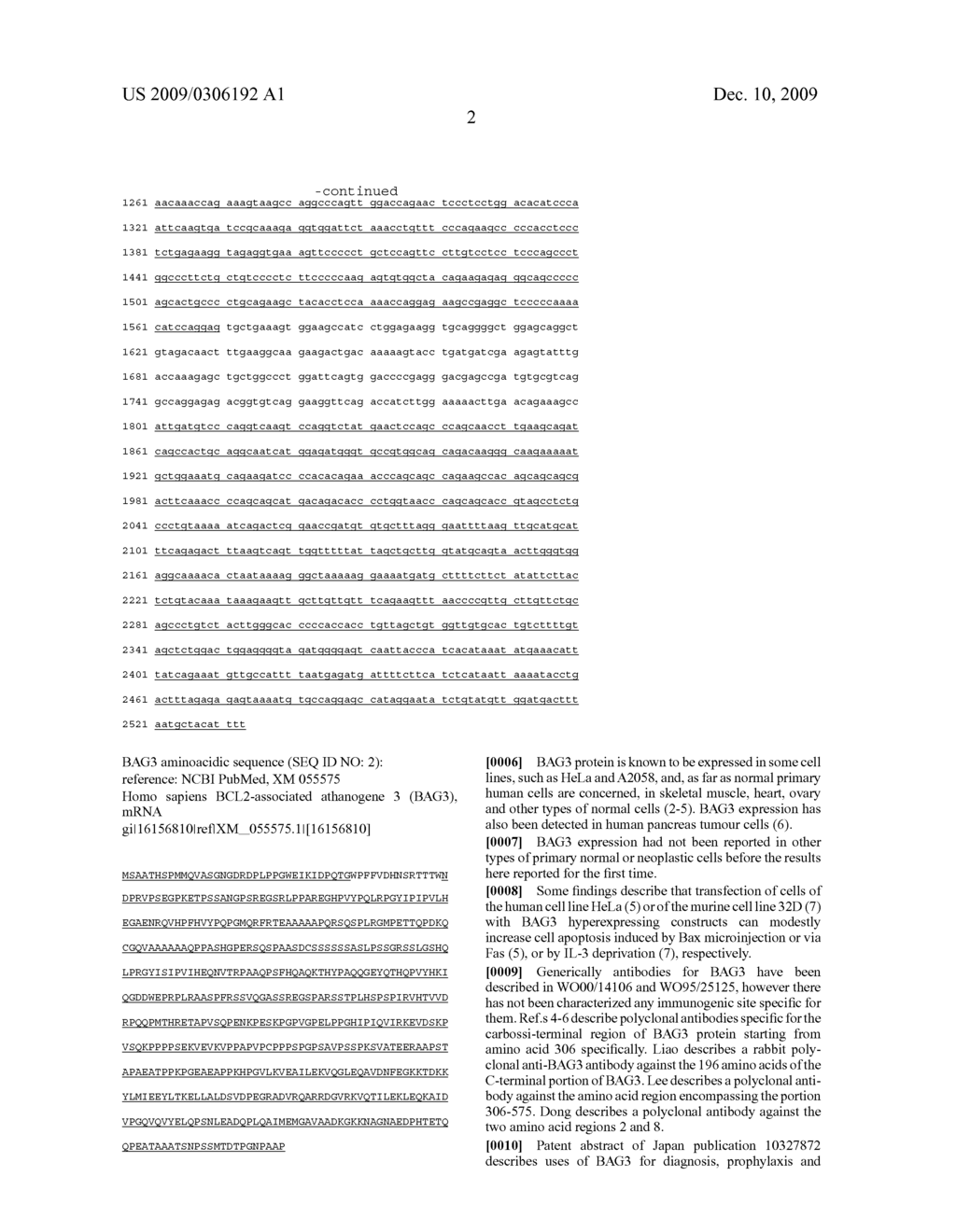 BAG3 nucleotide and protein sequences to be used in research, diagnostics and therapy for cell death-involving diseases, and for modulation of cell survival and/or death - diagram, schematic, and image 16