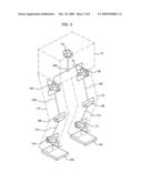 Robot and method of controlling walking thereof diagram and image