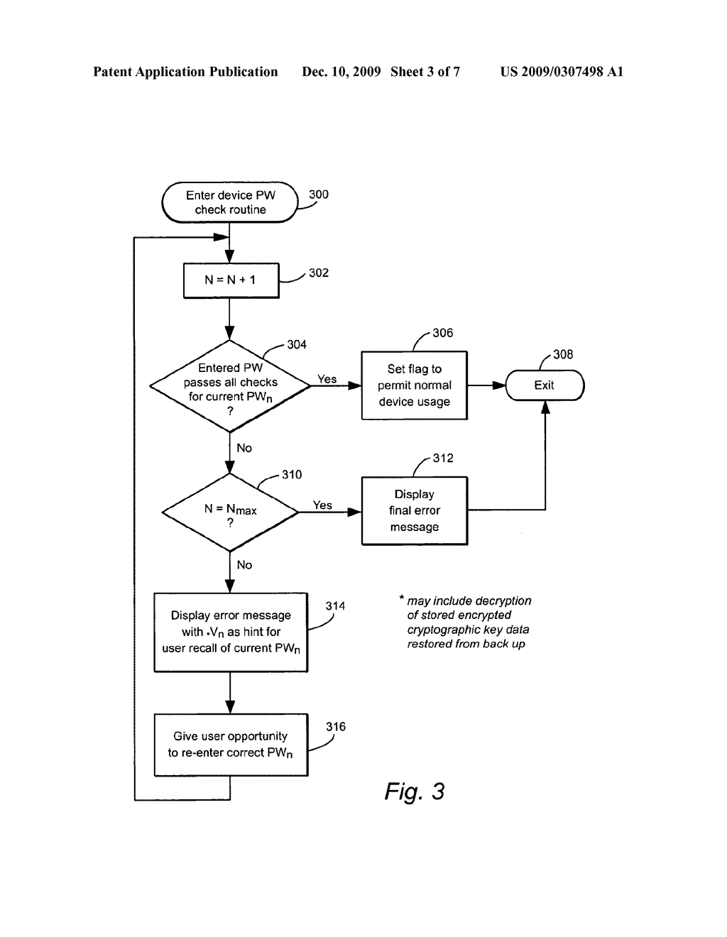 USER-DEFINED PASSWORDS HAVING ASSOCIATED UNIQUE VERSION DATA TO ASSIST USER RECALL OF THE PASSWORD - diagram, schematic, and image 04