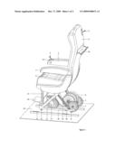 Mobile Aircraft Seat-Wheelchair for Disabled Passengers and People Requiring Assistance diagram and image