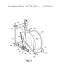 Foot Operated Lever-Lift Vertical Reel Unroller Assembly diagram and image