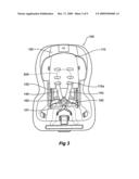 CHILD SAFETY SEAT WITH ADJUSTABLE HEADREST diagram and image