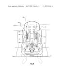 CHILD SAFETY SEAT WITH ADJUSTABLE HEADREST diagram and image