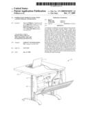 WORKSTATION MODESTY PANEL WITH LAPTOP STORAGE AND DOCKING diagram and image