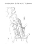 WORKSTATION MODESTY PANEL WITH LAPTOP STORAGE AND DOCKING diagram and image