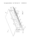 WORKSTATION MODESTY PANEL WITH LAPTOP STORAGE AND DOCKING diagram and image