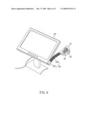 Display with lighting and speaker diagram and image