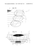 OPTICAL ELEMENT AND MODULE FOR THE PROJECTION OF A LIGHT BEAM, AND MOTOR VEHICLE LAMP INCLUDING A PLURALITY OF SUCH MODULES diagram and image