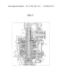 Compact transmission preventing a vehicle from moving backward on a slope diagram and image