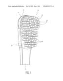 Powered Toothbrush With Rotating Sections diagram and image