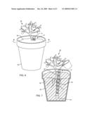 METHOD AND APPARATUS FOR IMPROVING VITALITY OF A POTTED PLANT diagram and image