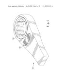 Ratchet Wrench with Switch Moving in Transverse Direction diagram and image