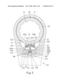 Ratchet Wrench with Switch Moving in Transverse Direction diagram and image