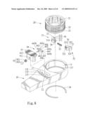 Ratchet Wrench with Switch Moving in Transverse Direction diagram and image