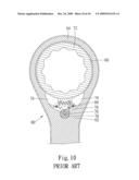 Ratchet Wrench with Switch Moving in Transverse Direction diagram and image