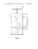 Device and Method for Cleaning a French or Coffee Press diagram and image