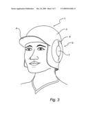 HEADPIECE FOR USE IN ASSOCIATION WITH A HEARING CAP diagram and image