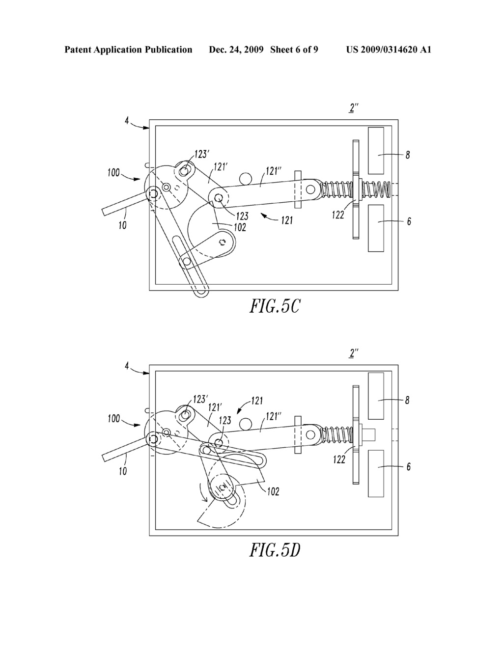 CAM AND TWO-LINK LINKAGE OPERATING MECHANISM AND CIRCUIT INTERRUPTER INCLUDING THE SAME - diagram, schematic, and image 07