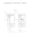 MOBILE TERMINAL CAPABLE OF SENSING PROXIMITY TOUCH diagram and image