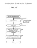 CAPTIONED IMAGE REPRODUCING DEVICE, CAPTIONED IMAGE REPRODUCING METHOD AND PROGRAM diagram and image