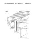 MOUNTING ARRANGEMENT FOR FIXING PRINTED CIRCUIT BOARDS DISPOSED ONE ABOVE THE OTHER IN A HOUSING diagram and image