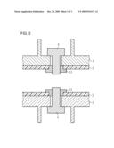 MOUNTING ARRANGEMENT FOR FIXING PRINTED CIRCUIT BOARDS DISPOSED ONE ABOVE THE OTHER IN A HOUSING diagram and image