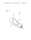 Applicator, and container for application substance diagram and image