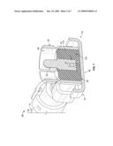 COAXIAL CABLE CONNECTOR HOUSING diagram and image