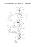 INFLATING AND DEFLATING DEVICE FOR AIR PAD diagram and image