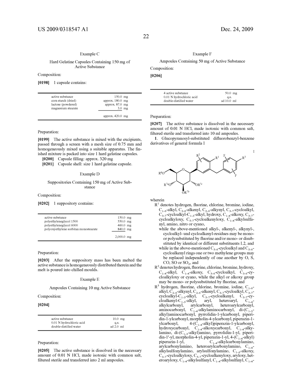 GLUCOPYRANOSYL-SUBSTITUTED DIFLUOROBENZYL-BENZENE DERIVATES, MEDICAMENTS CONTAINING SUCH COMPOUNDS, THEIR USE AND PROCESS FOR THEIR MANUFACTURE - diagram, schematic, and image 23