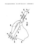 Neoplastic cell destruction device and method utilizing low frequency sound waves to disrupt or displace cellular materials diagram and image