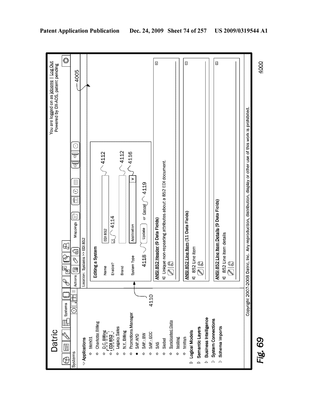 FACILITATING INTEGRATION OF DIFFERENT COMPUTER DATA SYSTEMS - diagram, schematic, and image 75