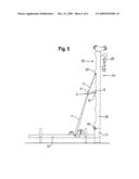 Construction apparatus with pivotable mast diagram and image