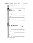 Double-skin and moveable-sunshade facade system diagram and image