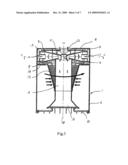 CYCLONE SEPARATING DEVICE OF A CLEANER diagram and image