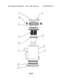 CYCLONE SEPARATING DEVICE OF A CLEANER diagram and image