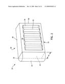 Air filter with integral inter-filter gap filler diagram and image