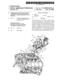 Turbocharger System for Internal Combustion Engine With Reduced Footprint Turbocharger Mounting Pedestal diagram and image