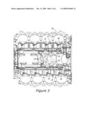 Turbocharger System for Internal Combustion Engine With Reduced Footprint Turbocharger Mounting Pedestal diagram and image