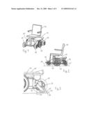 WHEELCHAIR WITH MIDDLE WHEEL DRIVE diagram and image