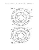 Aerodynamic standoffs to air cool disc type auto brake rotors diagram and image