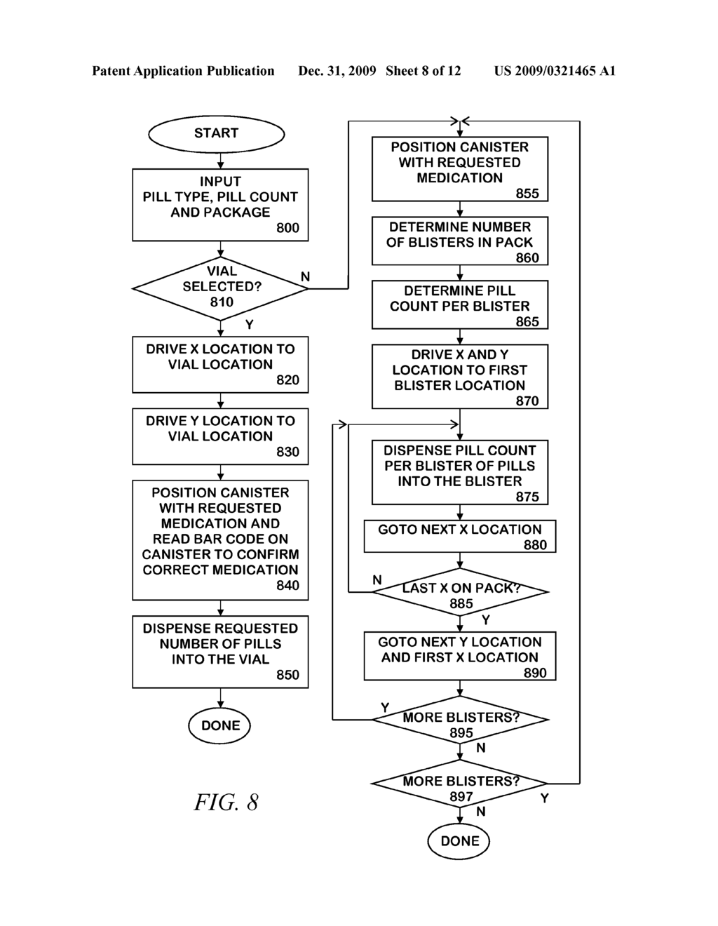 METHOD OF AUTOMATICALLY FILLING PRESCRIPTIONS - diagram, schematic, and image 09