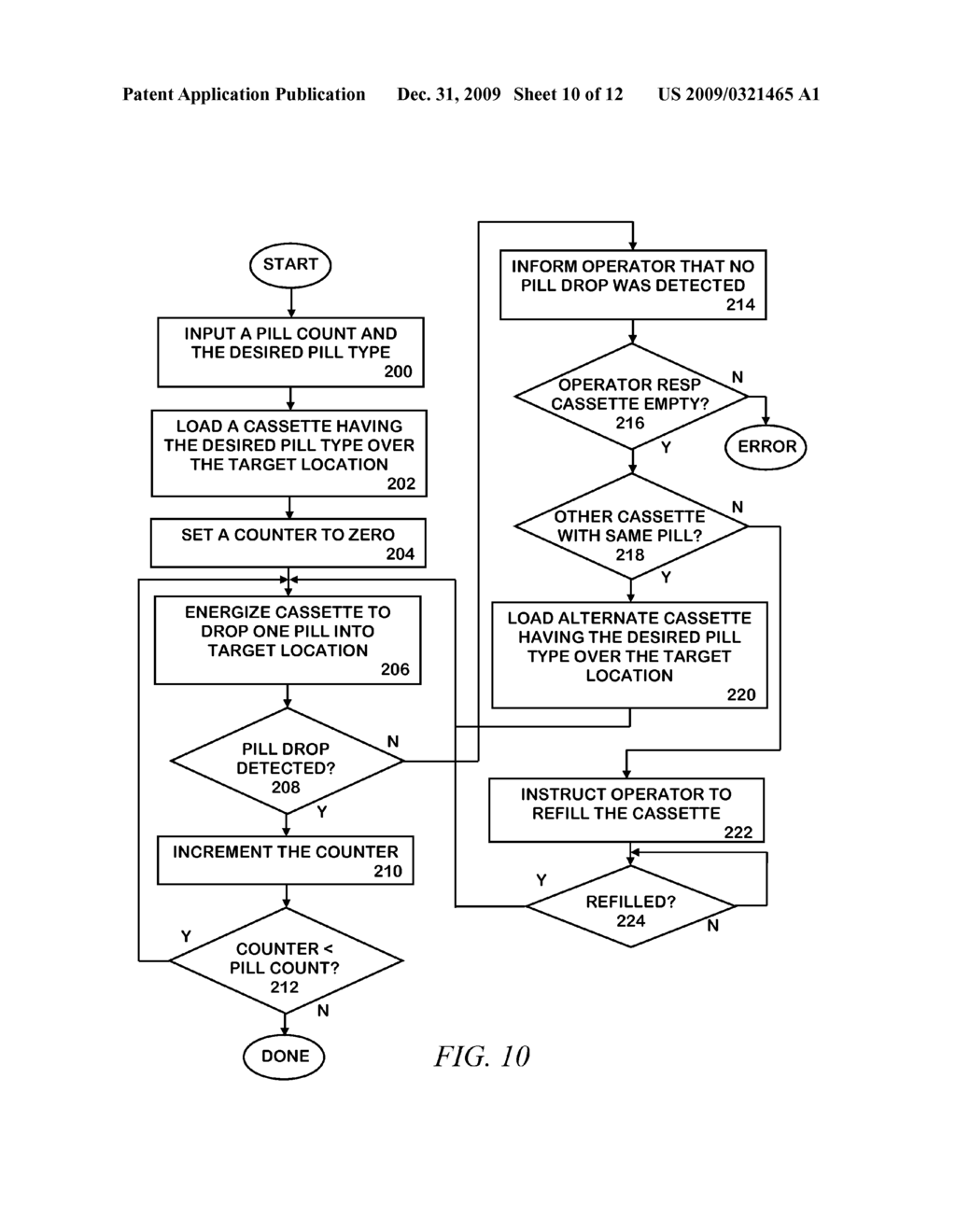 METHOD OF AUTOMATICALLY FILLING PRESCRIPTIONS - diagram, schematic, and image 11