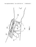 Universal wrist-forearm docking station for mobile electronic devices diagram and image