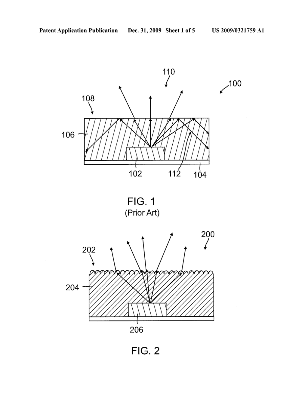 SURFACE-TEXTURED ENCAPSULATIONS FOR USE WITH LIGHT EMITTING DIODES - diagram, schematic, and image 02