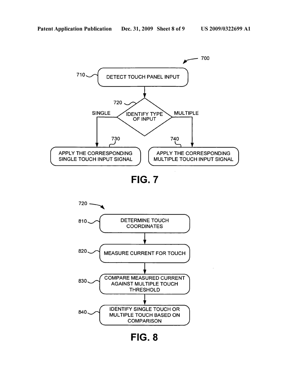 MULTIPLE INPUT DETECTION FOR RESISTIVE TOUCH PANEL - diagram, schematic, and image 09